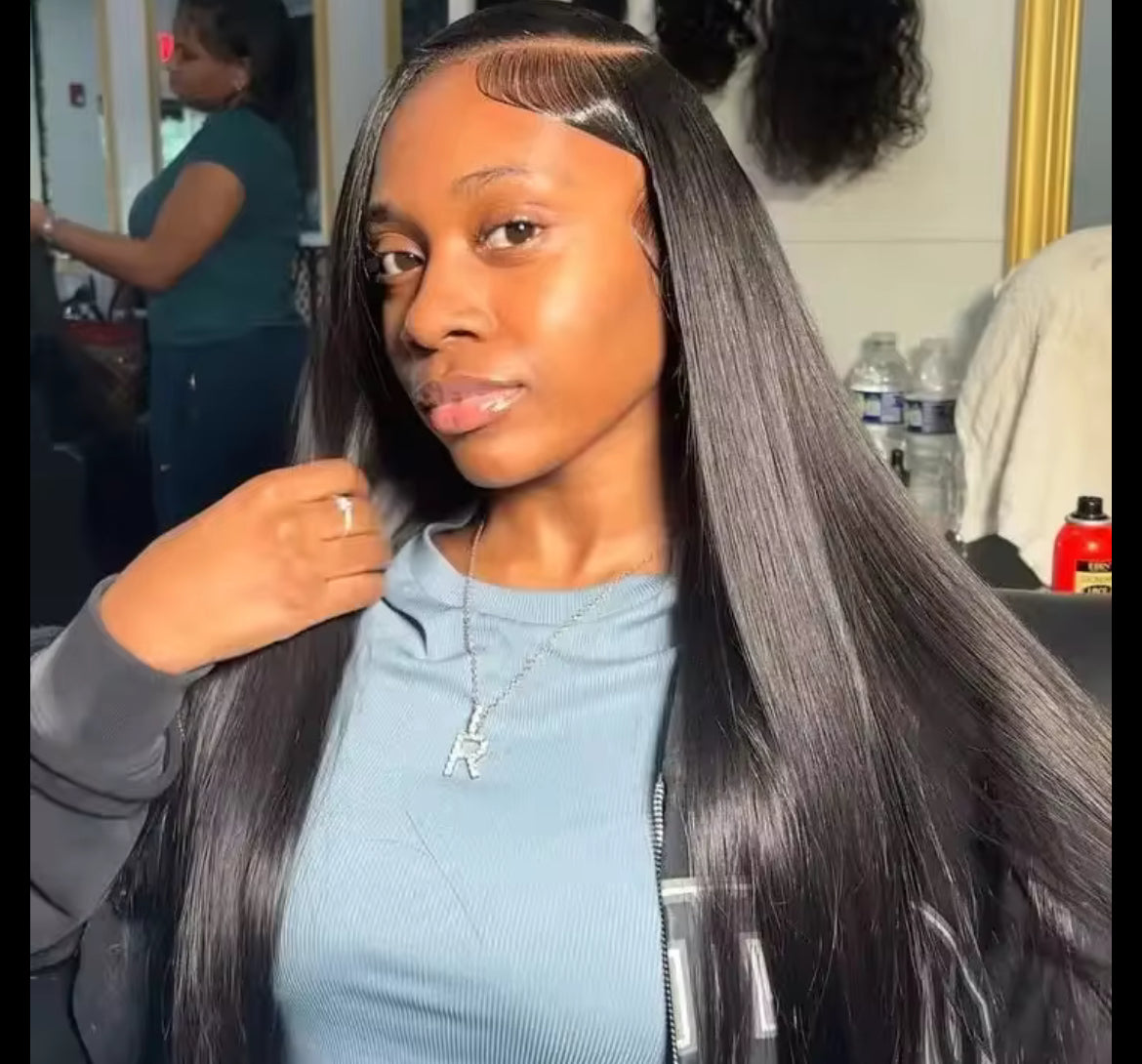 BrisRawHairCo Raw Silky Straight Wig 5x5 or 13x4