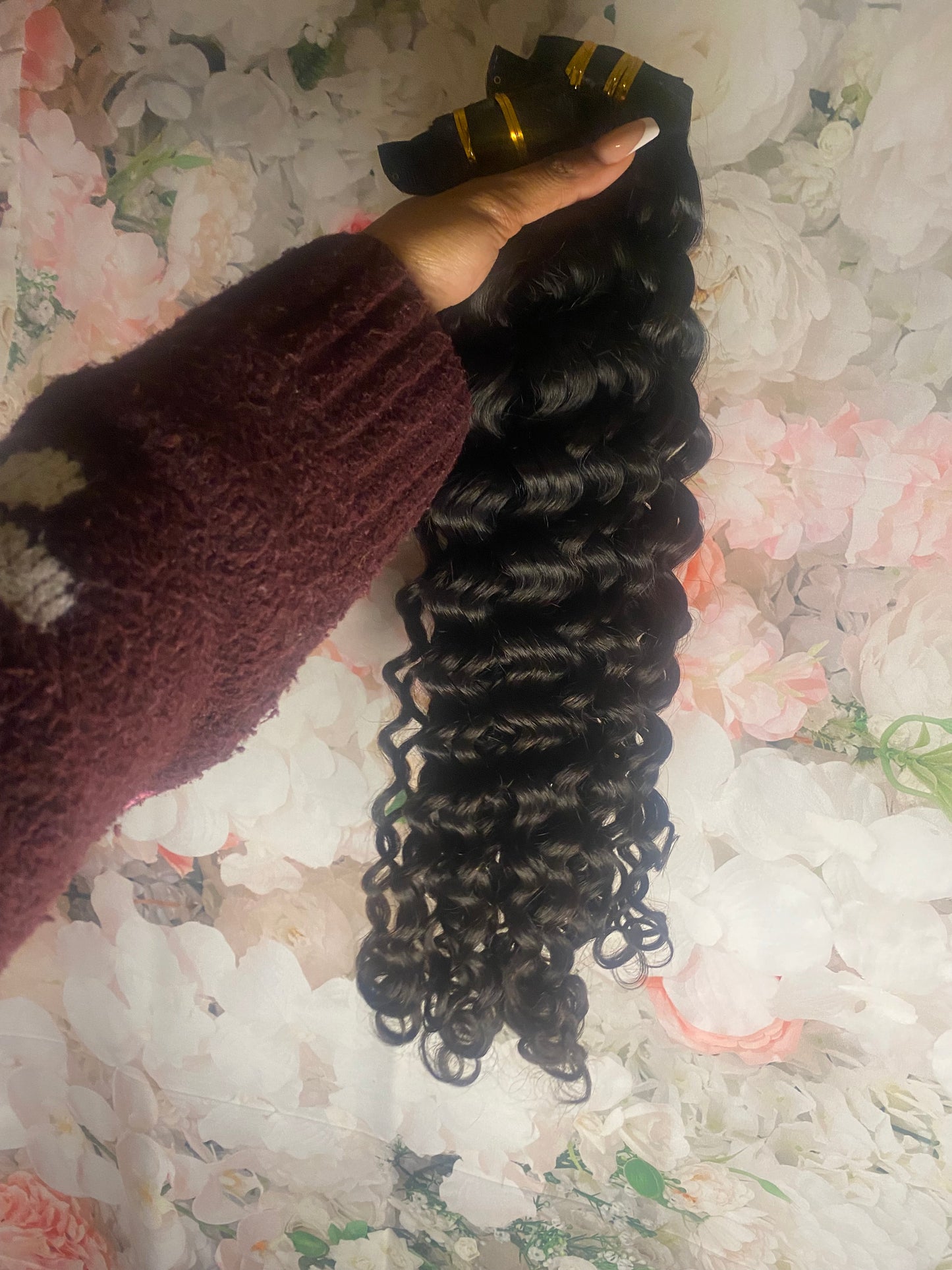 Vietnamese Loose Curly Seamless Clip Ins