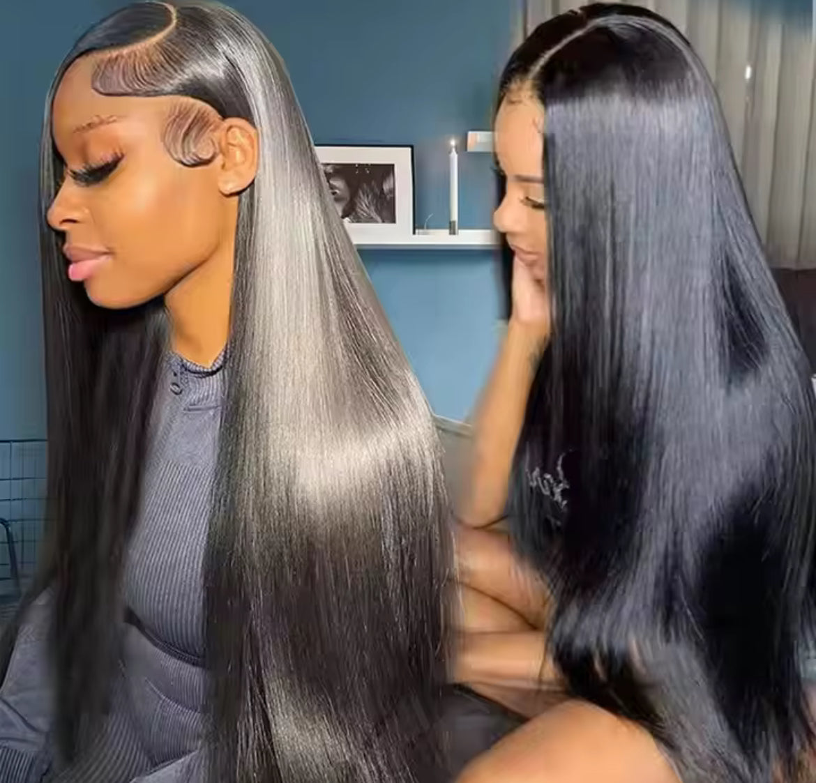 BrisRawHairCo Raw Silky Straight Wig 5x5 or 13x4