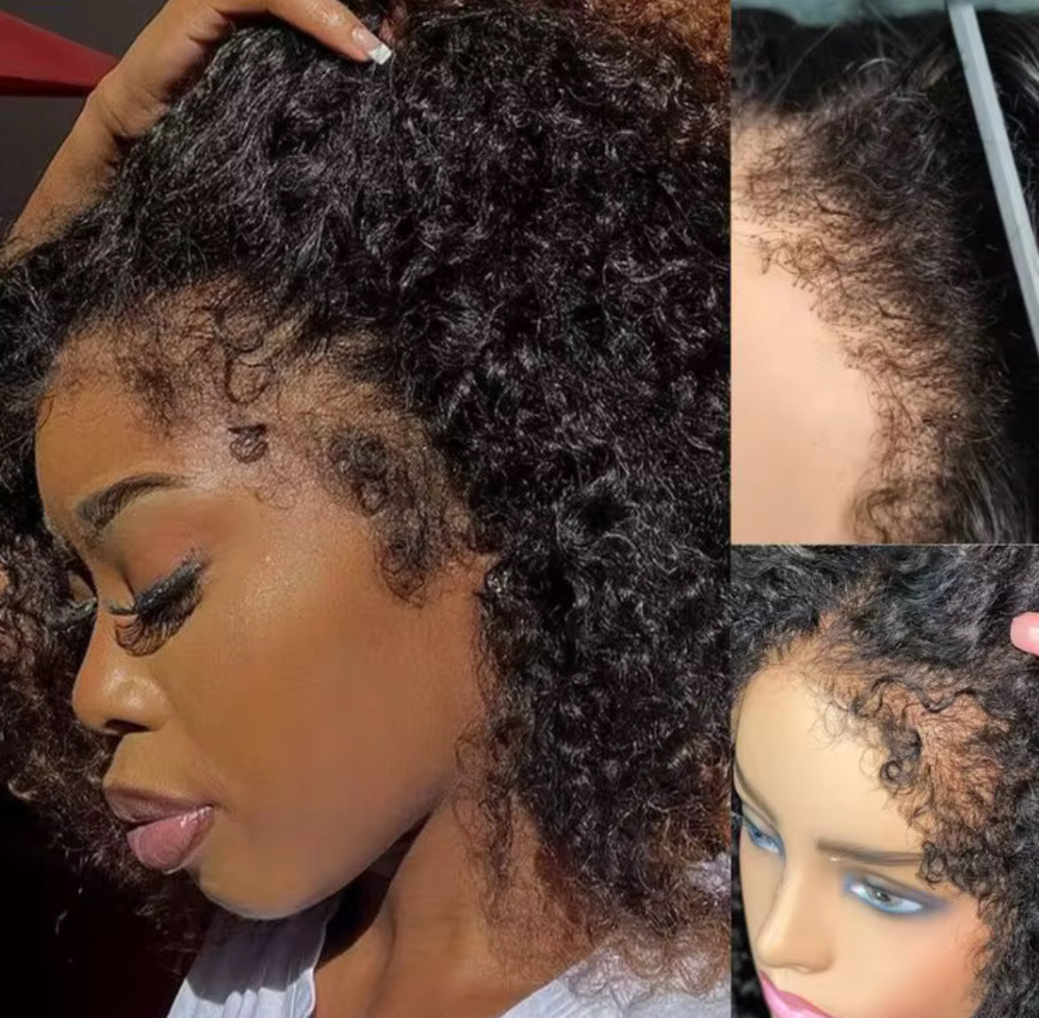 Burmese Curly Hairline Wig 13x4 or 5x5 Lace Options