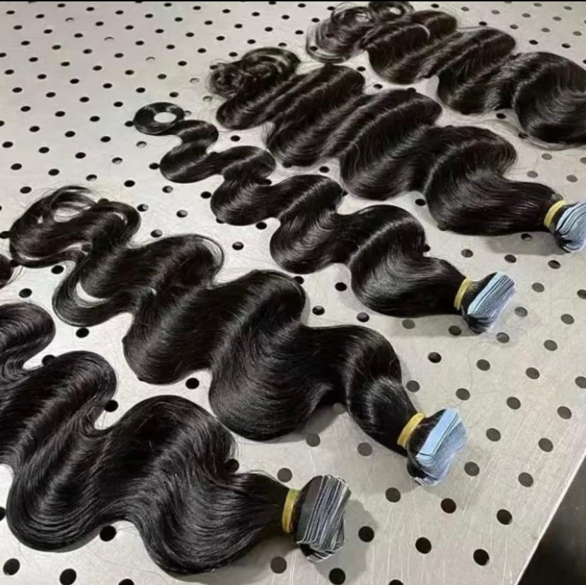 Burmese Body Wave Tape Ins - BrisRawHairCo