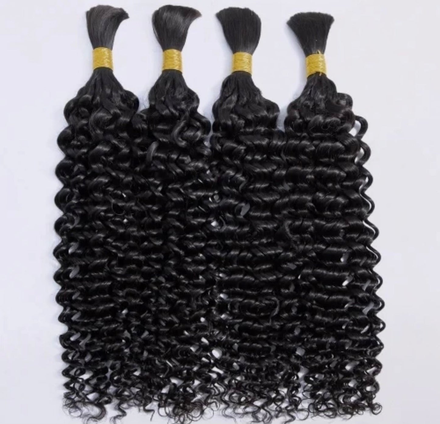 Burmese Deep Wave Braiding hair (single weftless bundle) - BrisRawHairCo