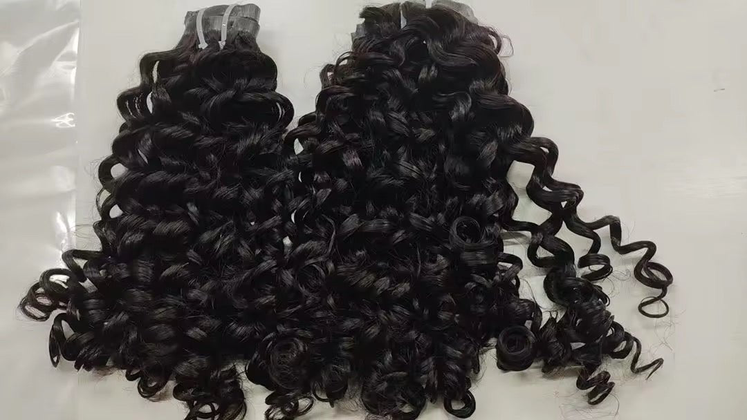 Burmese Loose Curly Seamless Clip Ins - BrisRawHairCo