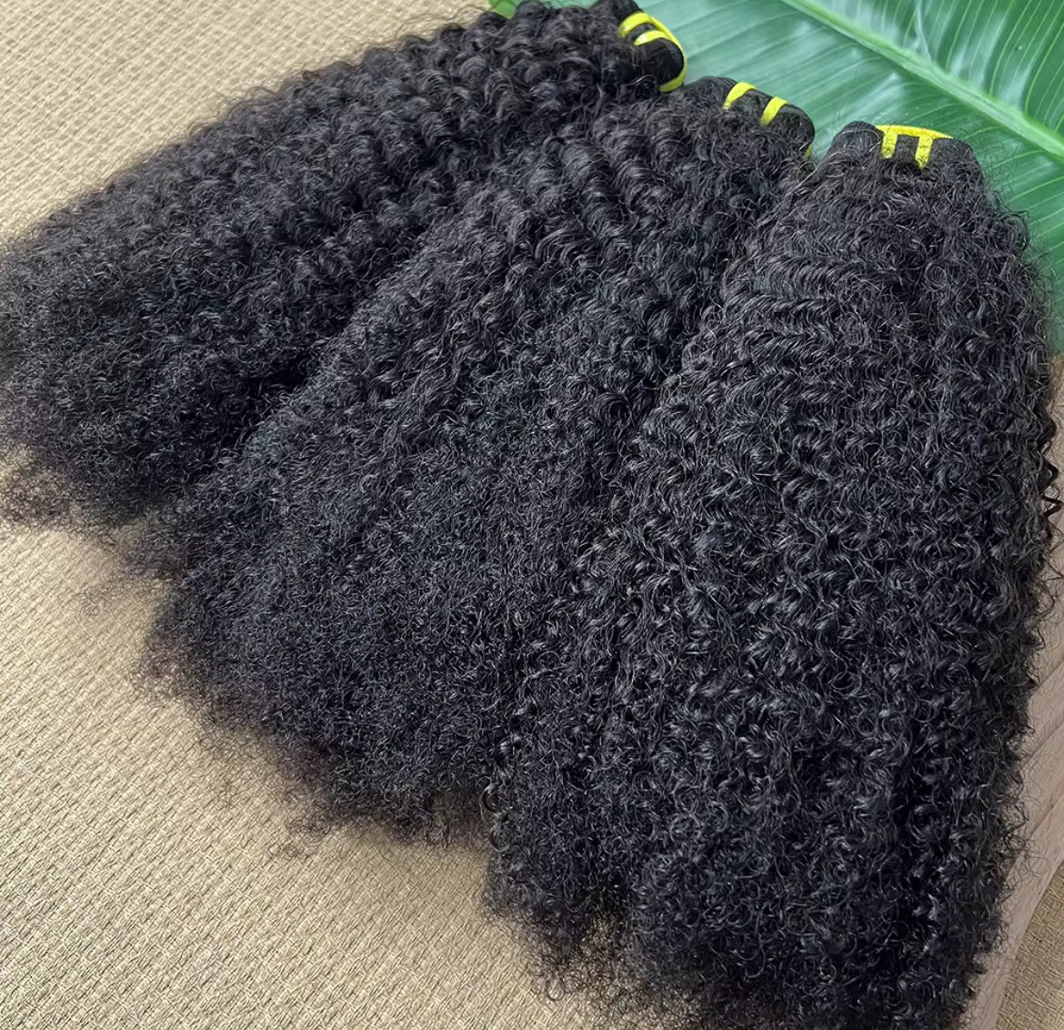 Raw Indian Afro Kinky Curly 3 Bundle Deal