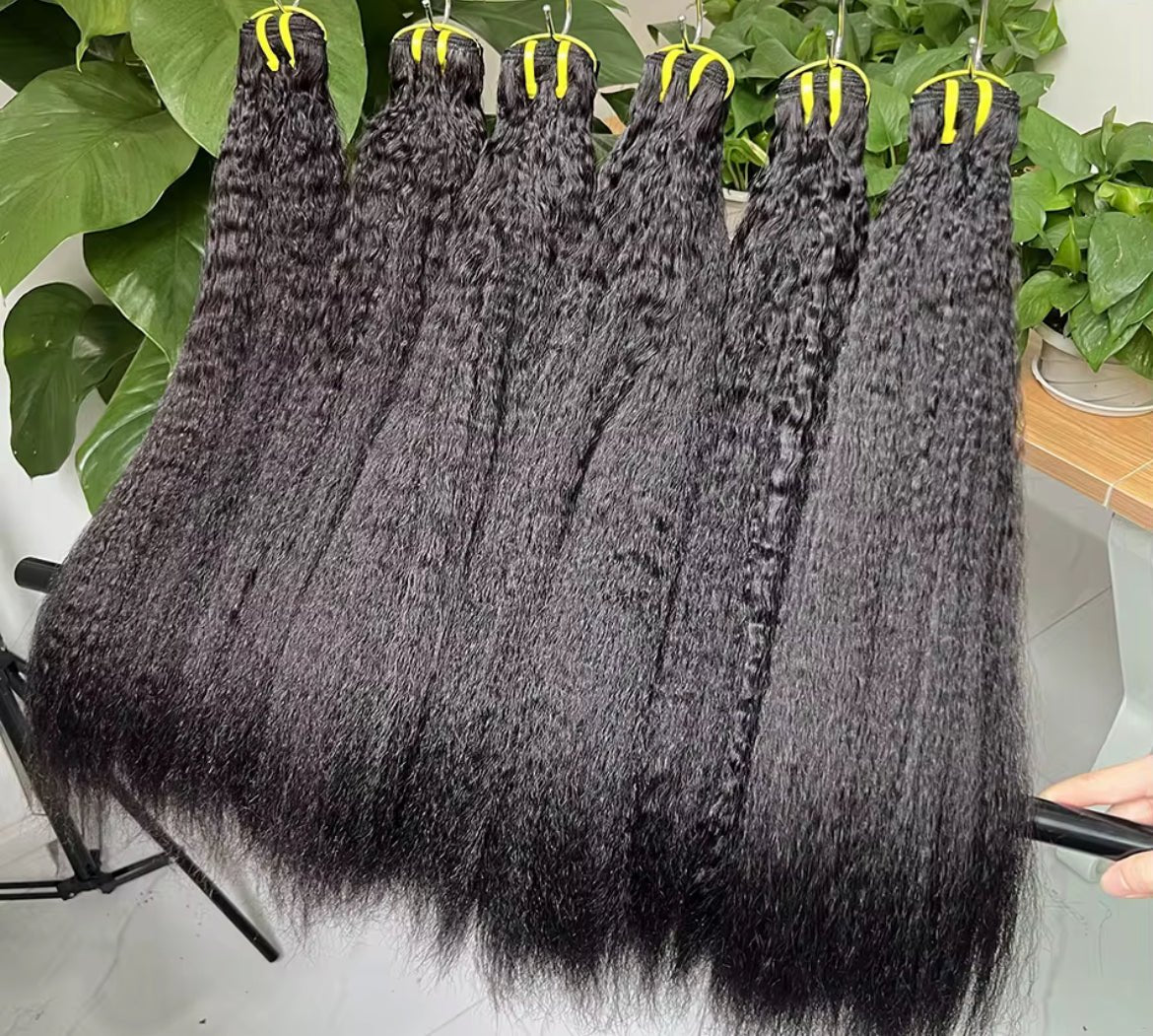 Raw Indian Kinky Straight 3 Bundle Deal - BrisRawHairCo