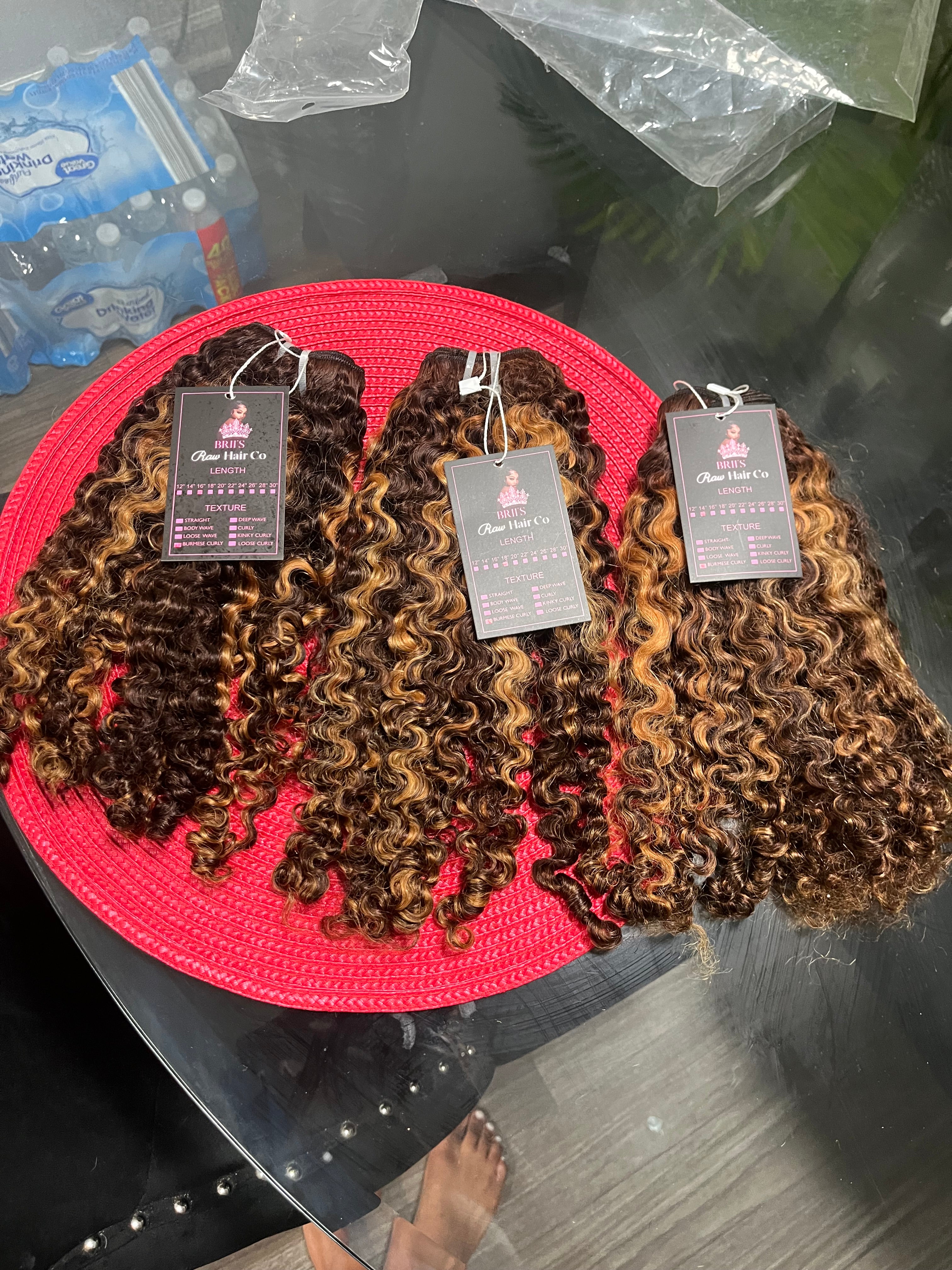 Burmese Deep Curly HighLighted 4/27 Bundles
