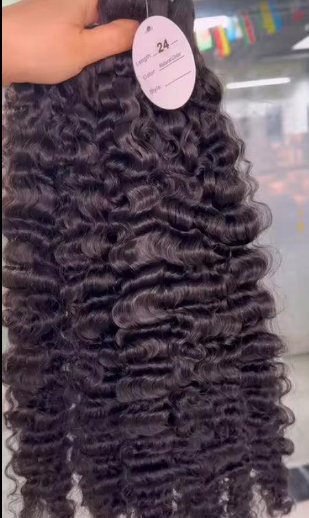 Raw Vietnamese Loose Curly 3 Bundle Deal