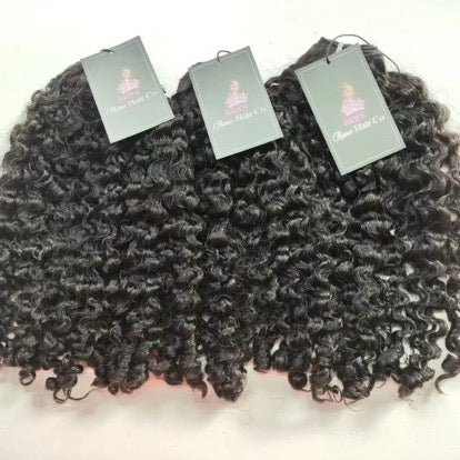 20'20'20''Burmese Deep Curly Bundles on hand ready to ship - BrisRawHairCo