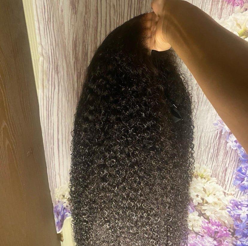 26” 5x5 250% Density HD Kinky Curly Wig - BrisRawHairCo