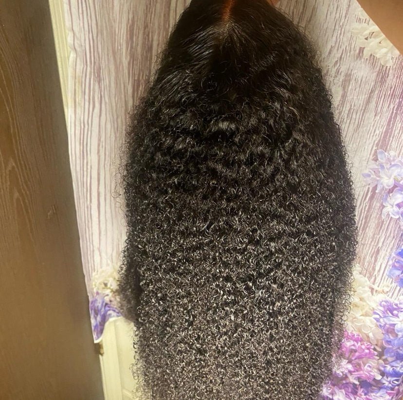 26” 5x5 250% Density HD Kinky Curly Wig - BrisRawHairCo