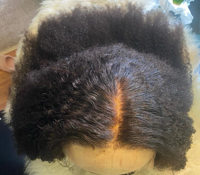 26” 5x5 250% Density HD Kinky Curly Wig - BrisRawHairCo