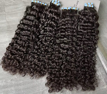 Cambodian Burmese Curly Tape Ins