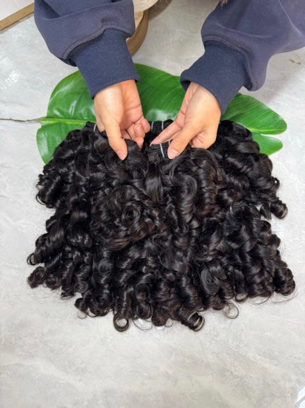 Raw Cambodian Bouncy Curly 3 Bundle Deal