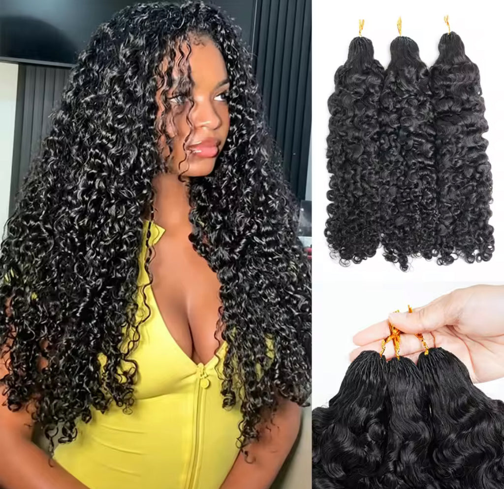 BrisRawHairCo’s Feather Crochet Hair