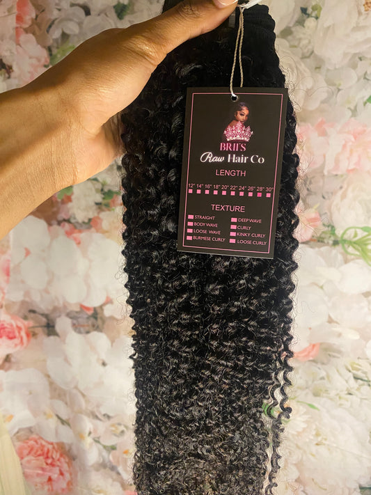 Burmese Kinky Curly Single Bundles