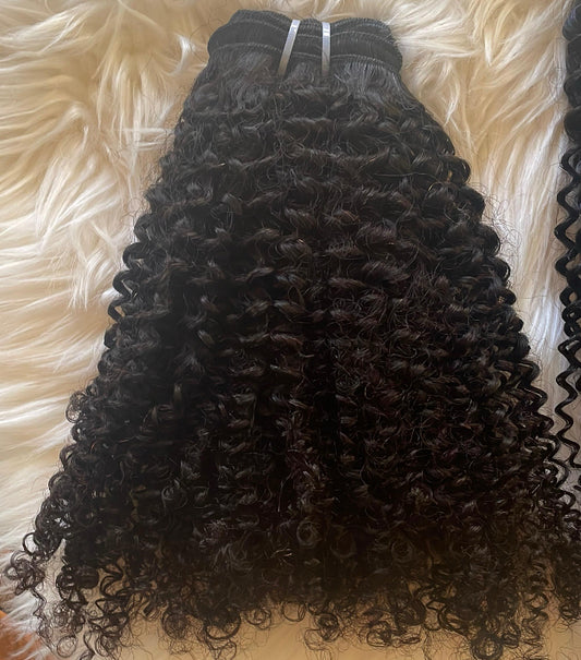 Burmese Kinky Curly Single Bundles