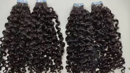 Burmese Deep Curly Tape Ins