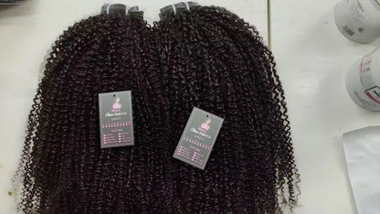 Burmese Kinky Curly Seamless Clip Ins