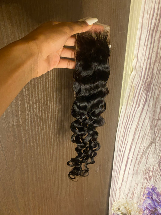 2x6 HD Lace Loose Curly Closure 14” & 16” on hand