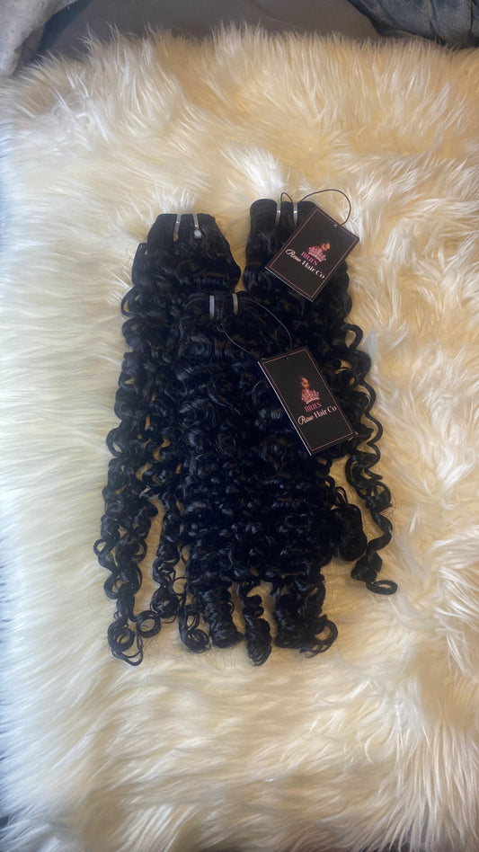 24”26”28” loose curly bundles on hand ready to ship