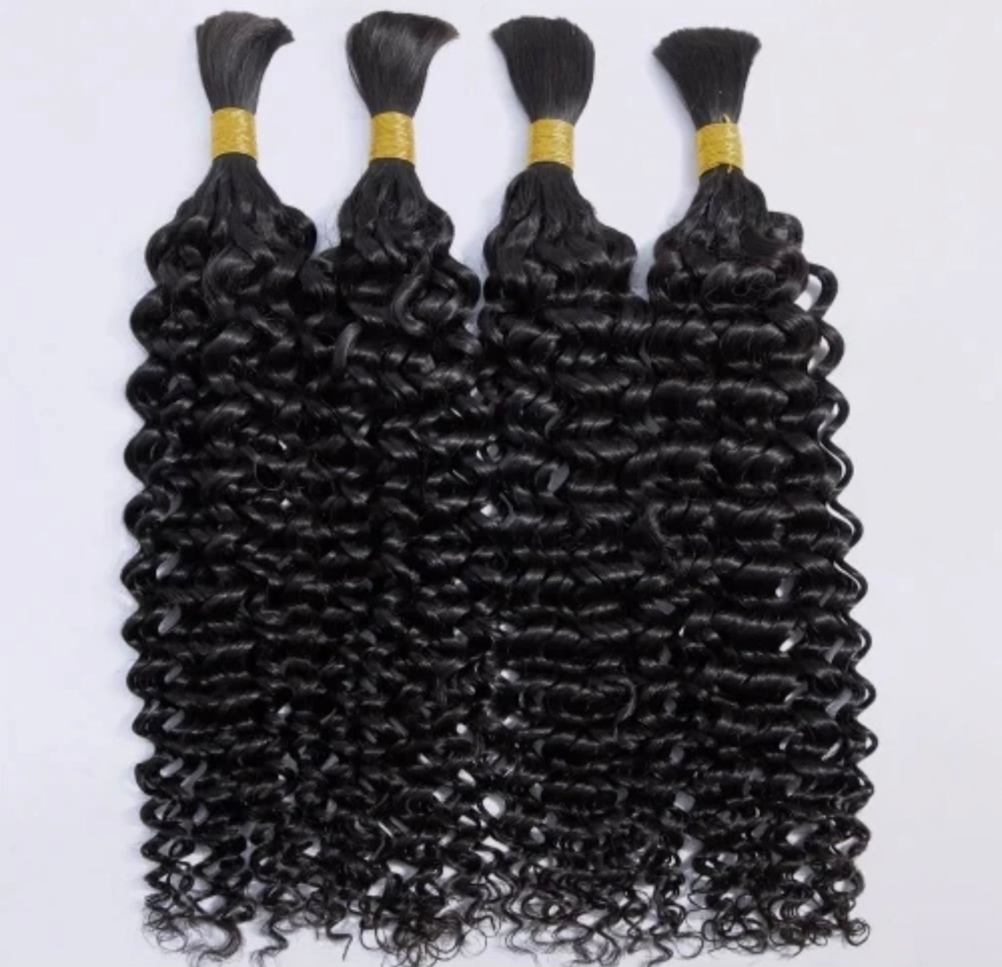 Burmese Deep Wave Braiding hair (single weftless bundle)