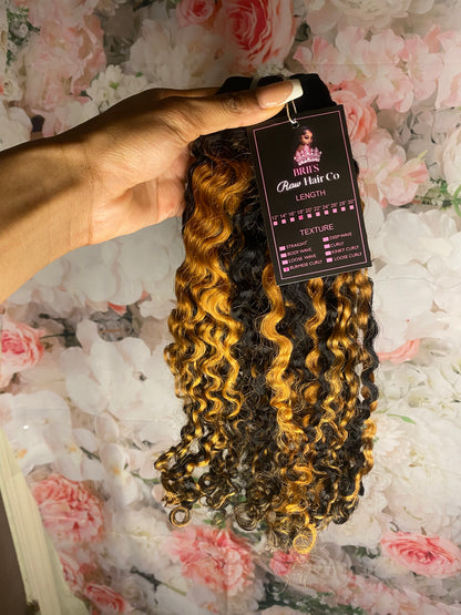Burmese Deep Curly HighLighted Bundles