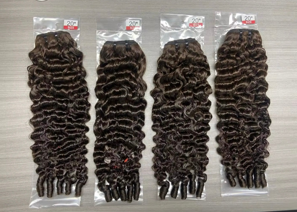 Burmese Deep Curly into Spirals Color 4 3 Bundle Deal