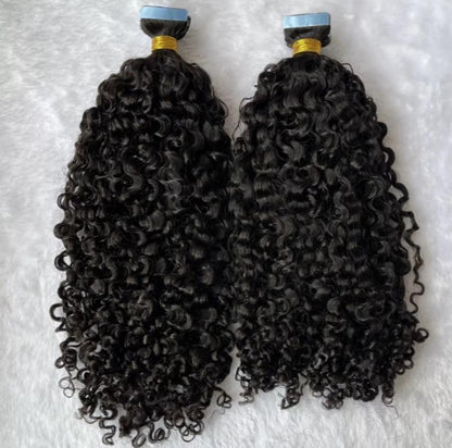 Burmese Deep Curly Tape Ins