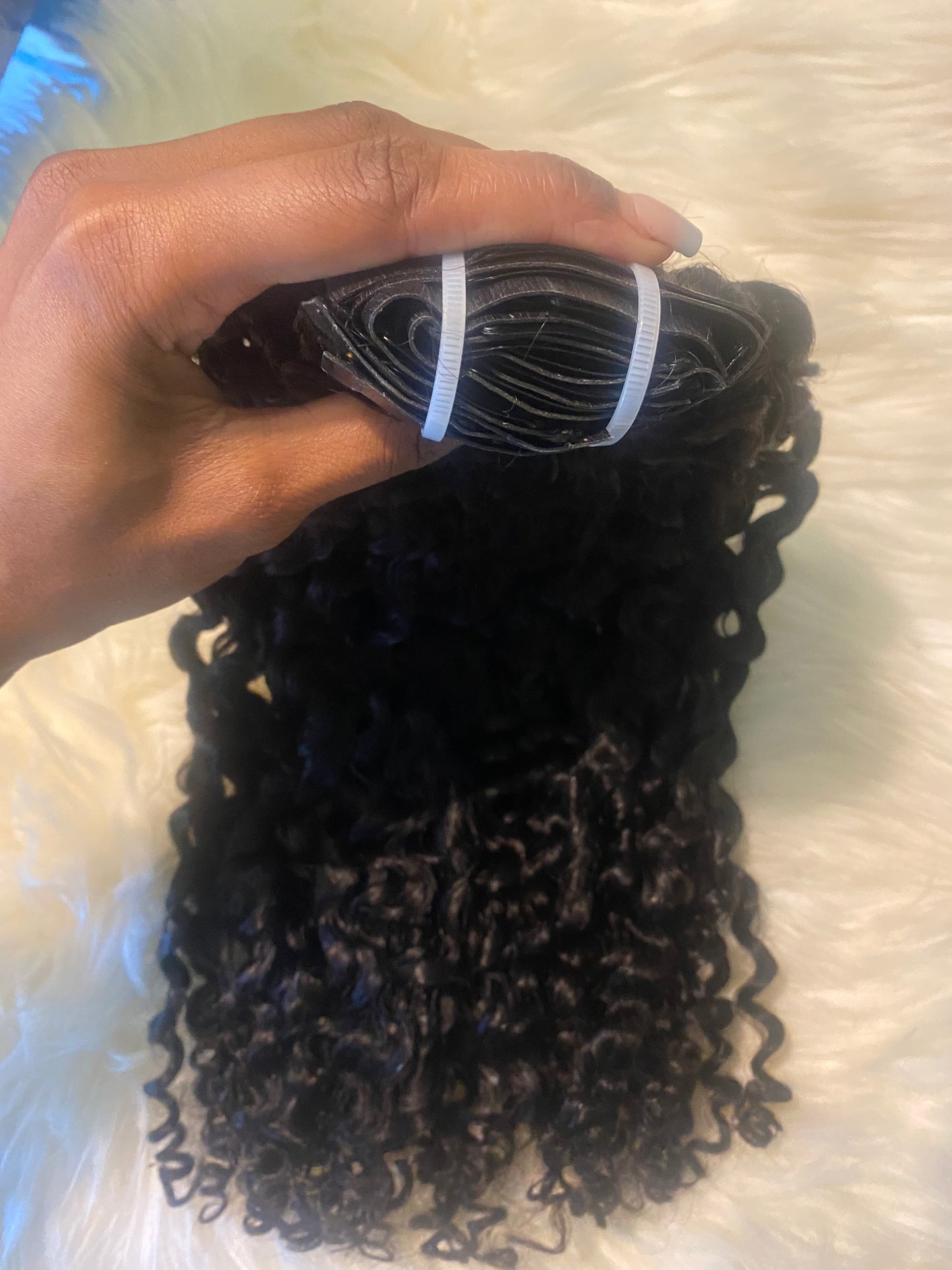 Burmese Malasyn Curly Seamless Clip Ins