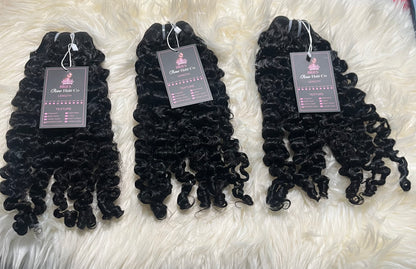 18”18”18” Burmese Deep curly bundles ready to ship!