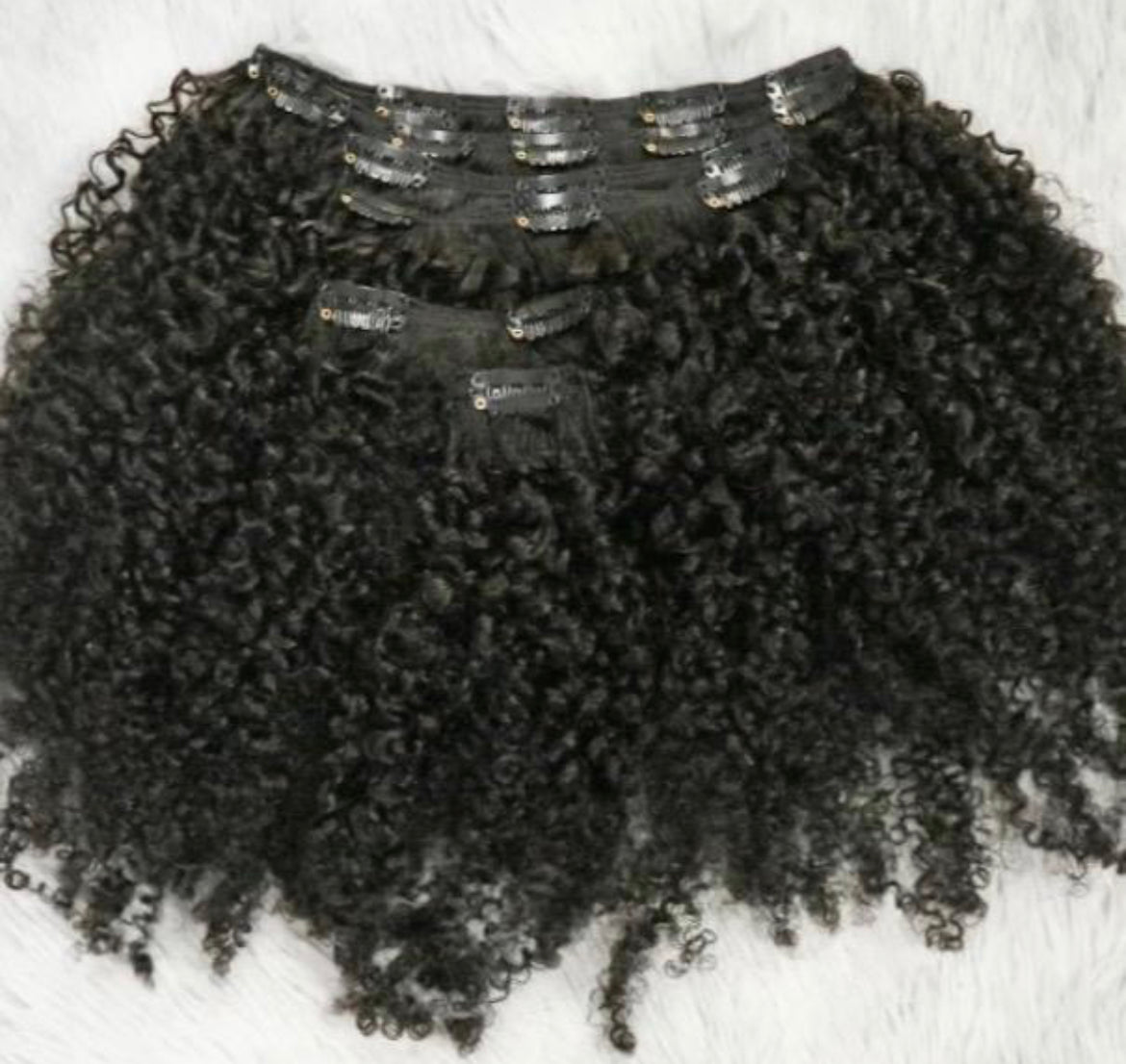 Burmese Kinky Curly Clip Ins