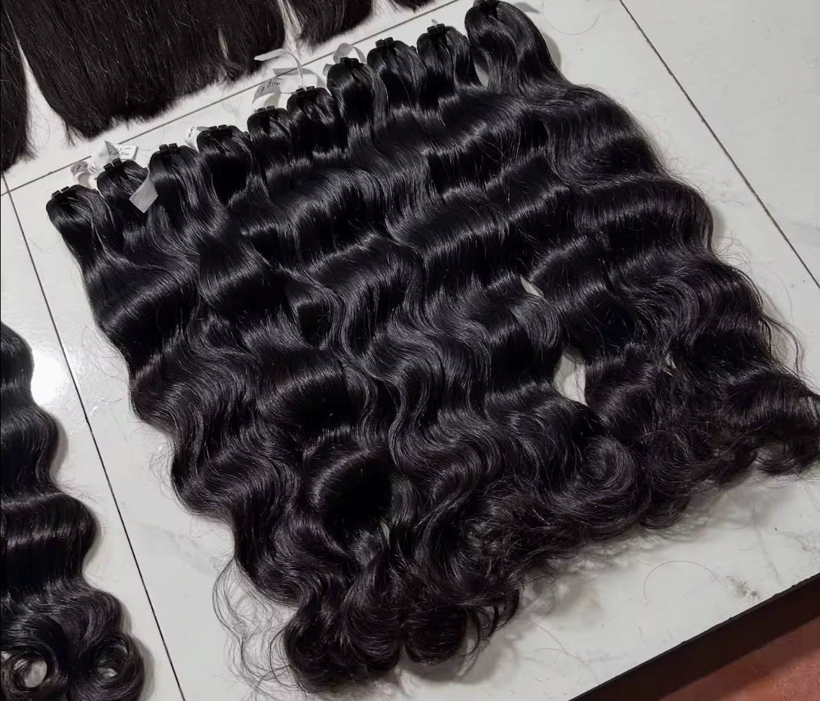 Raw Cambodian Wavy Single Bundles