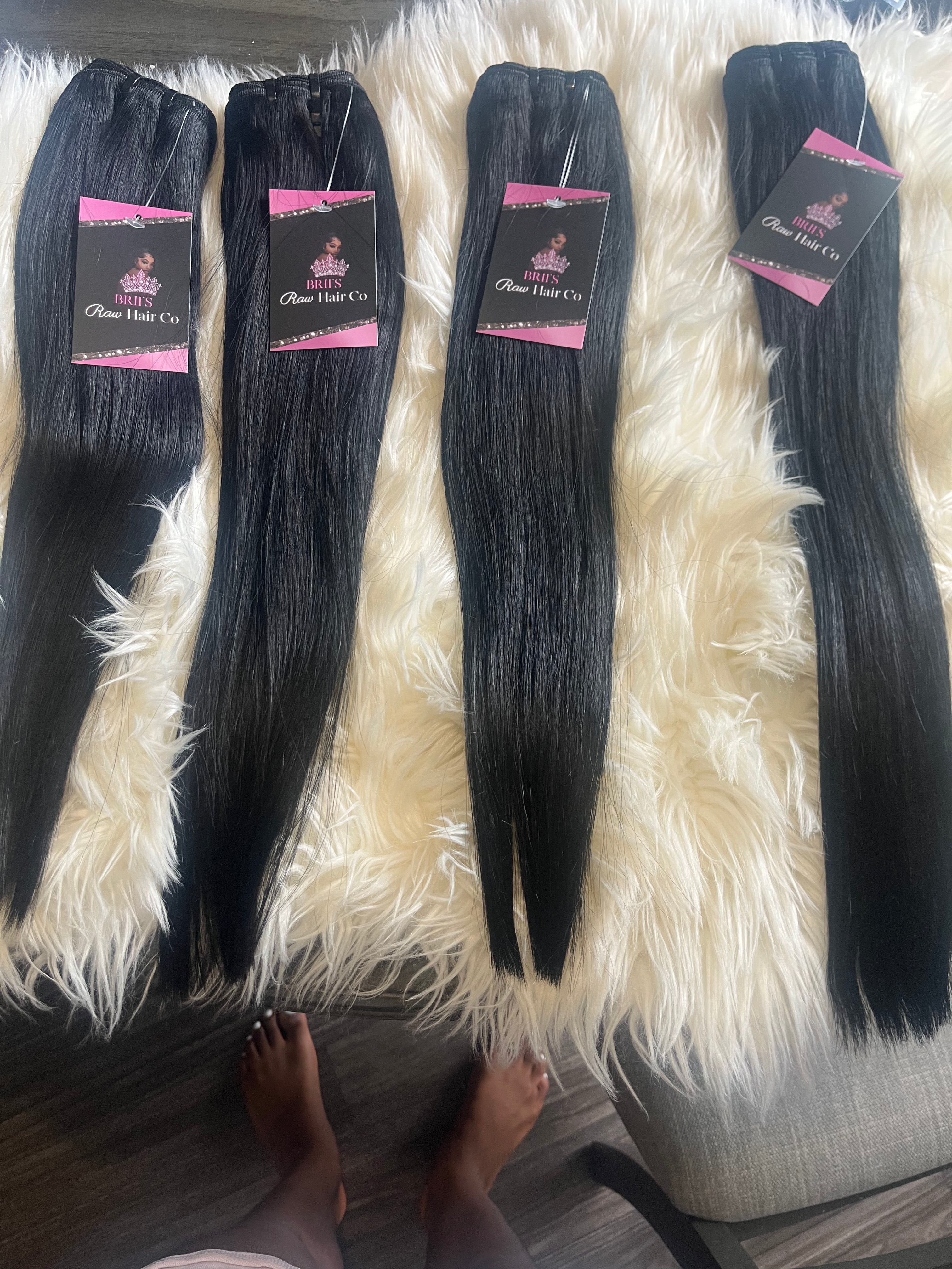 Burmese Silky Straight Jet Black 3 Bundle Deal