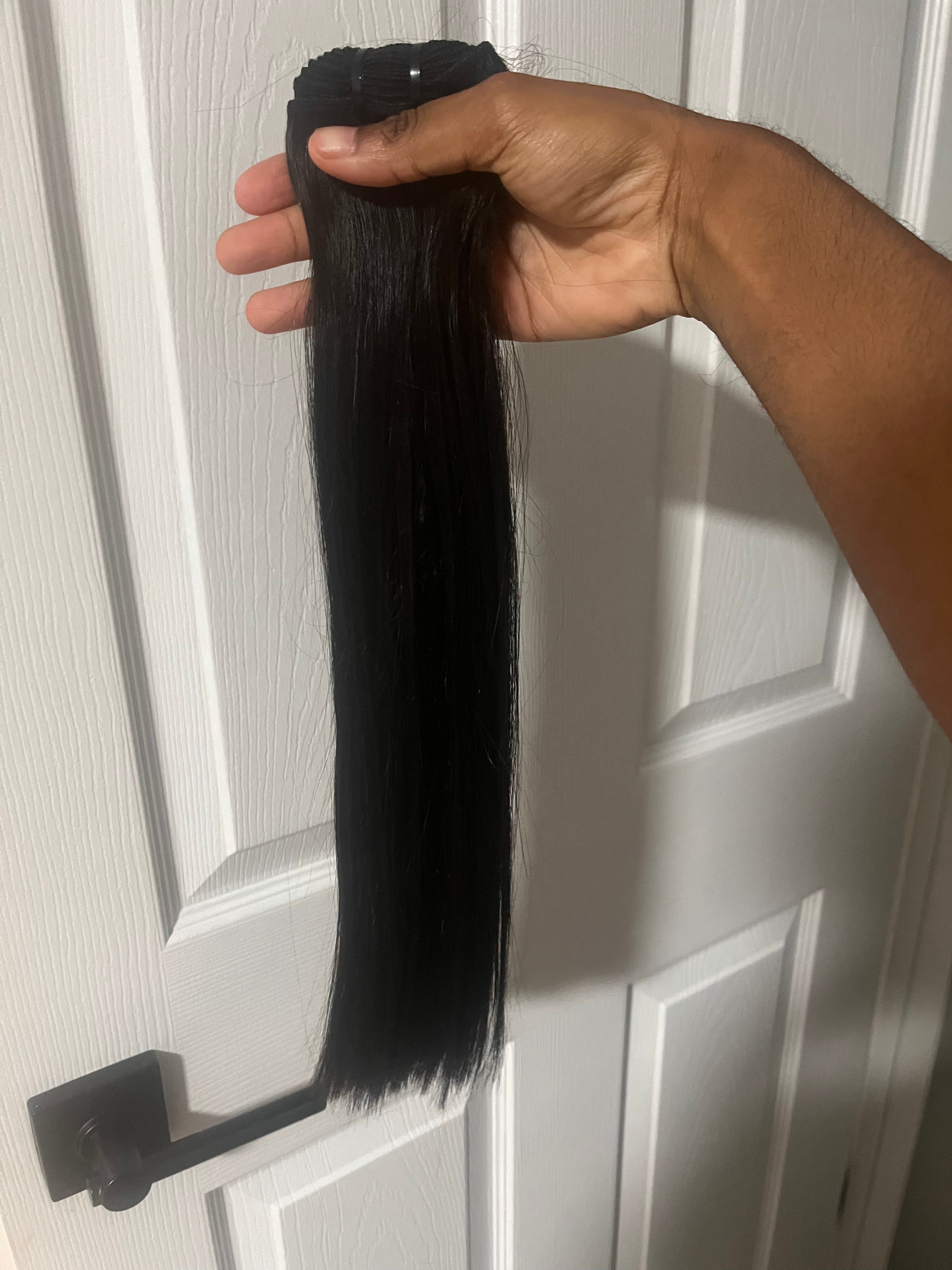 16” Raw Burmese Silky Straight Bundle On Hand