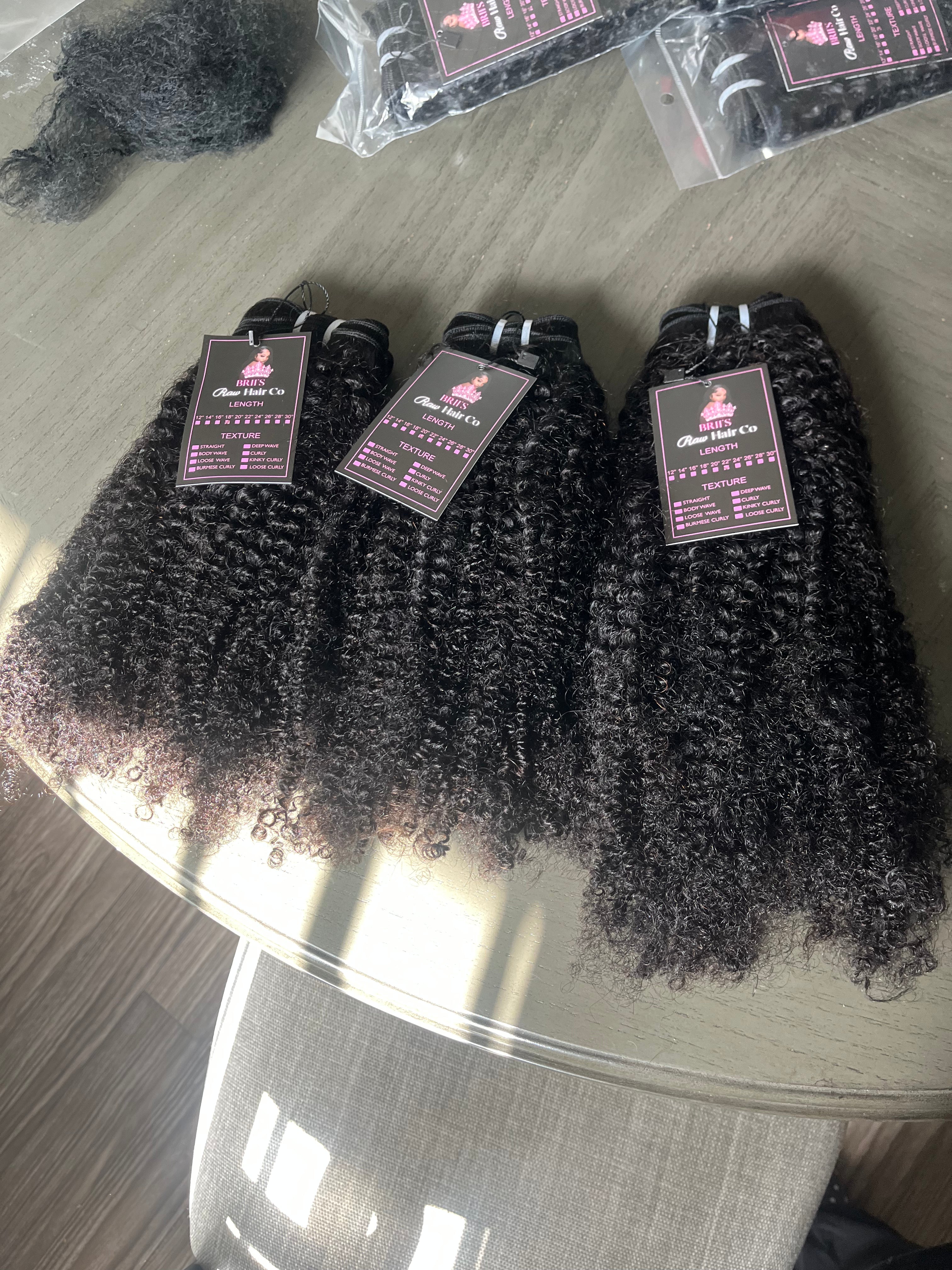 Burmese Afro Curly Single Bundles