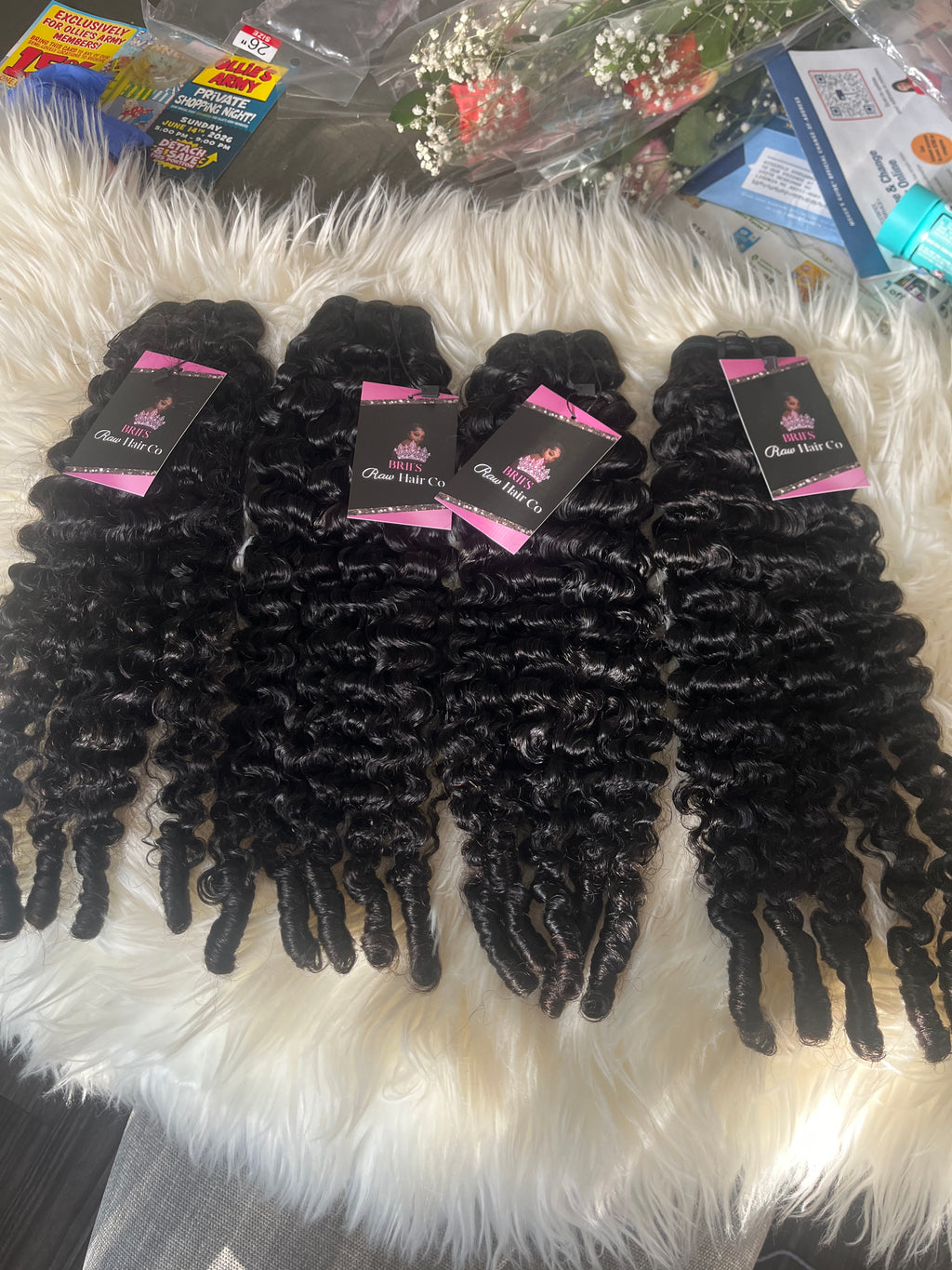 Burmese Curly into spiral 26”26”26”26” ready to ship