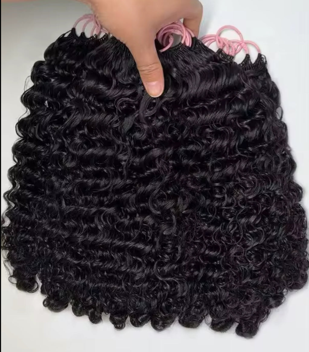BrisRawHairCo’s Raw Cambodian Burmese Curly Feather Crochet Hair