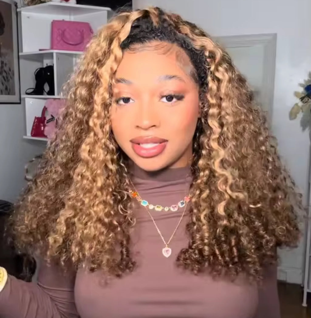 BrisRawHairCo’s 27/30 Burmese Curly Spiral Feather Crochet Hair