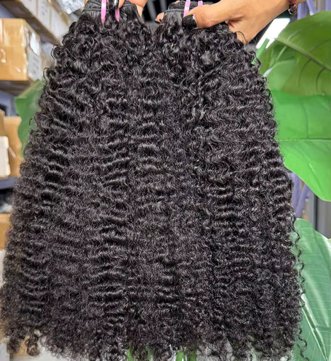 Raw Cambodian Kinky Curly 3 Bundle Deal