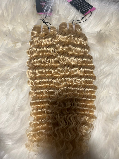 Blonde 613 Vietnamese Curly - BrisRawHairCo