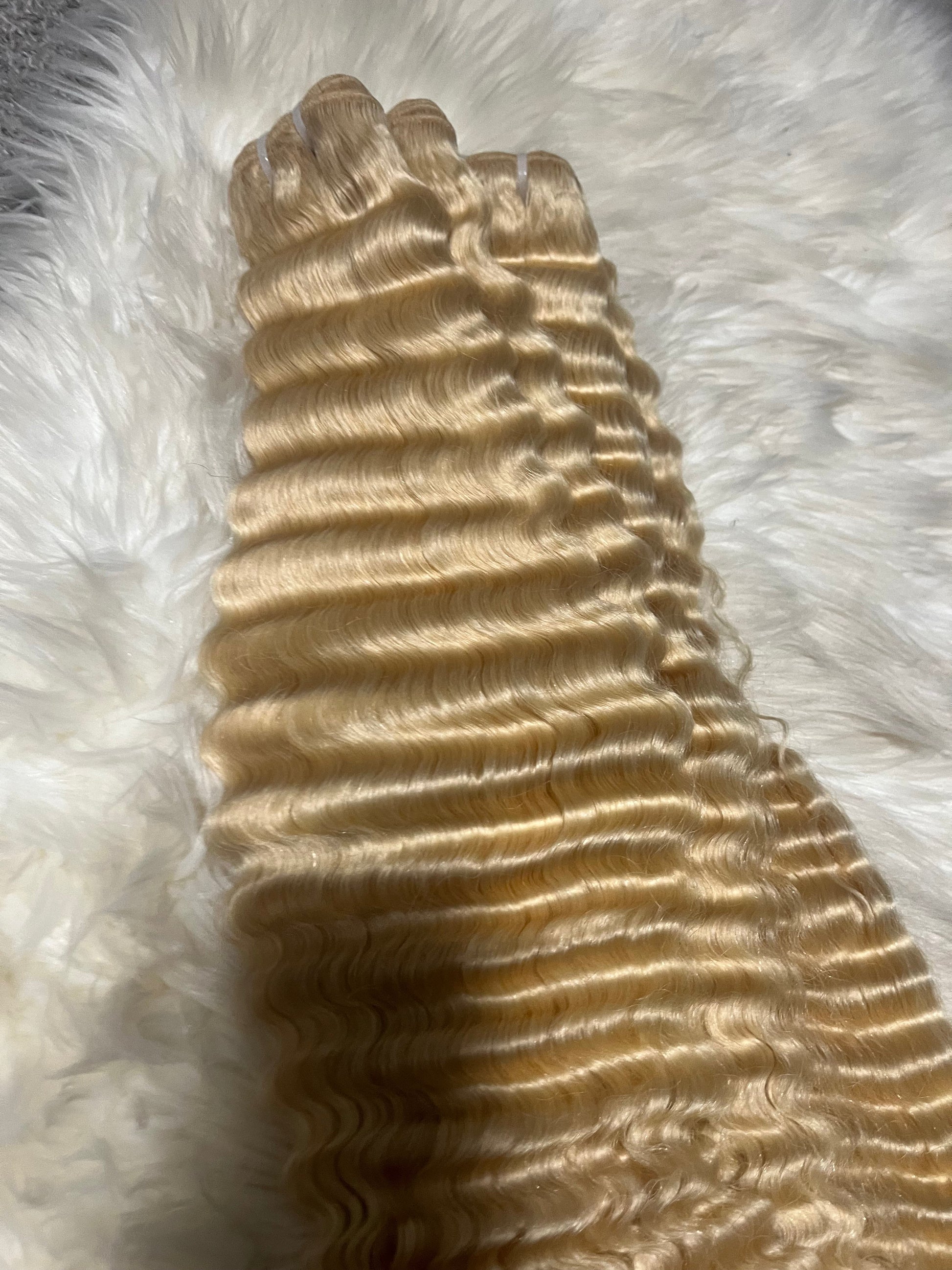 Blonde Burmese Curly 613 - BrisRawHairCo