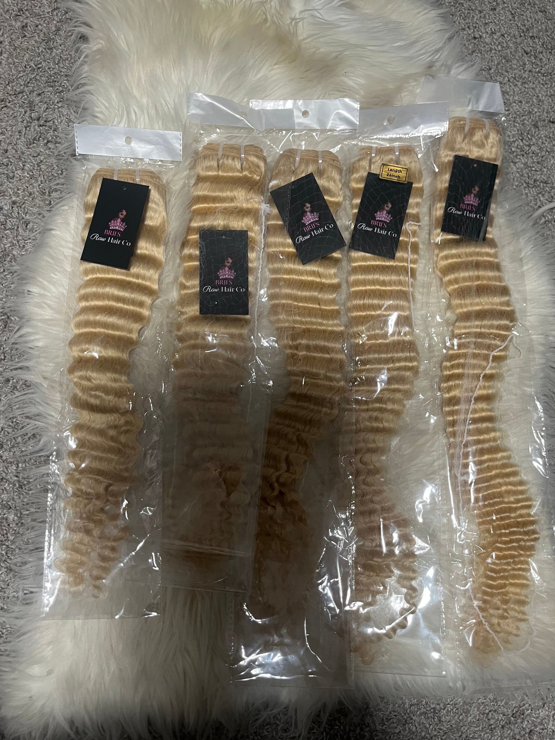 Blonde Burmese Curly 613 - BrisRawHairCo