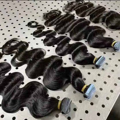 Burmese Body Wave Tape Ins - BrisRawHairCo