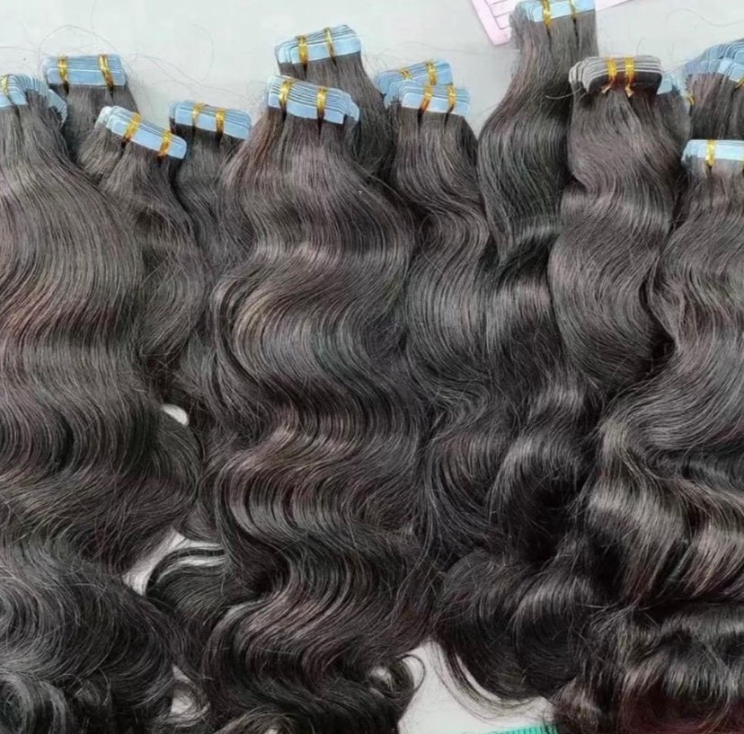 Burmese Body Wave Tape Ins - BrisRawHairCo