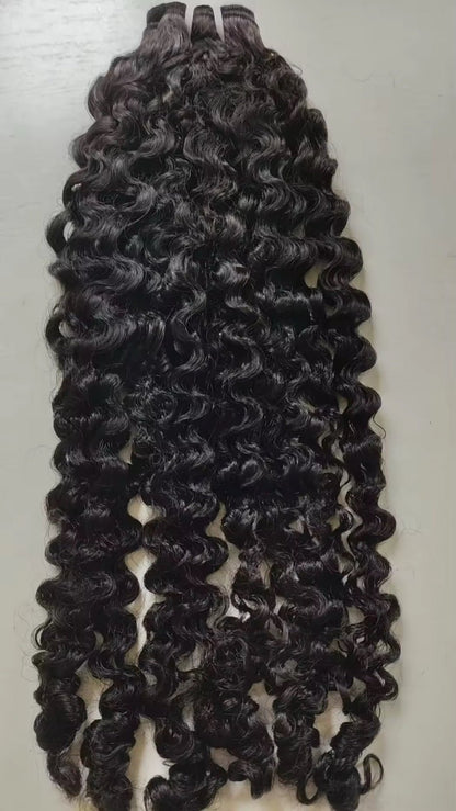 Burmese Deep Curly Single Bundles - BrisRawHairCo