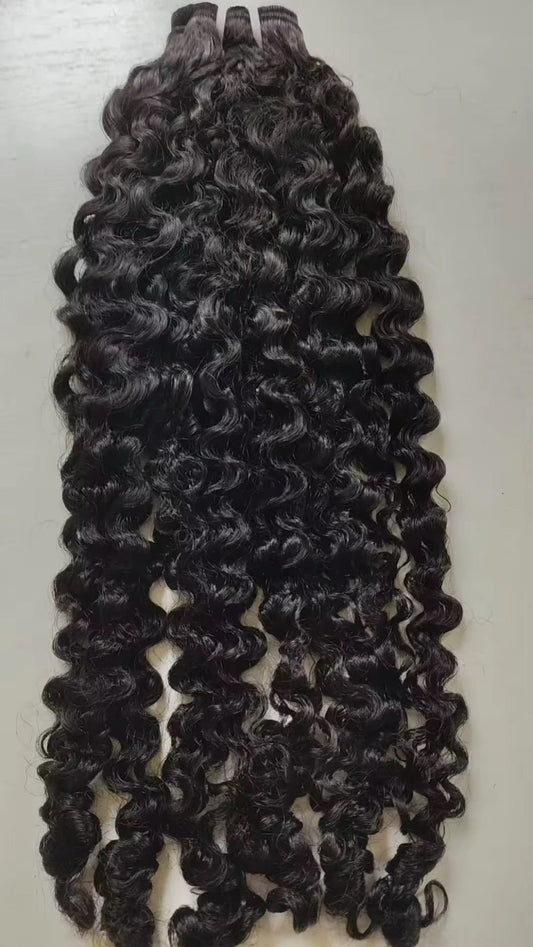 Burmese Deep Curly Single Bundles - BrisRawHairCo