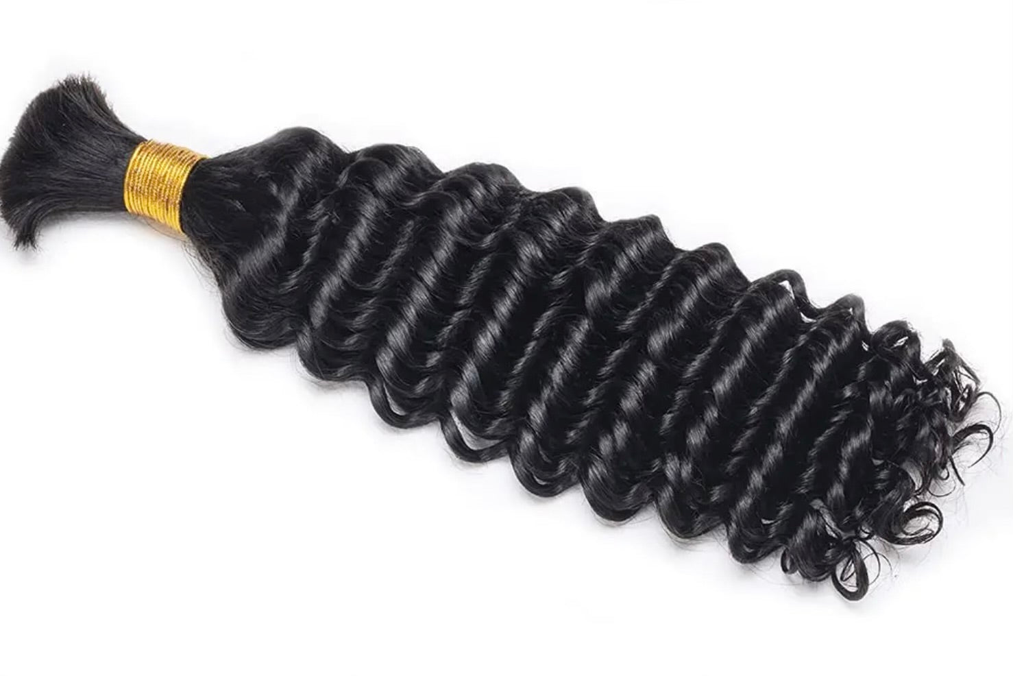 Burmese Deep Wave Braiding hair (single weftless bundle) - BrisRawHairCo