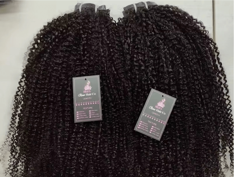 Burmese Kinky Curly Seamless Clip Ins - BrisRawHairCo