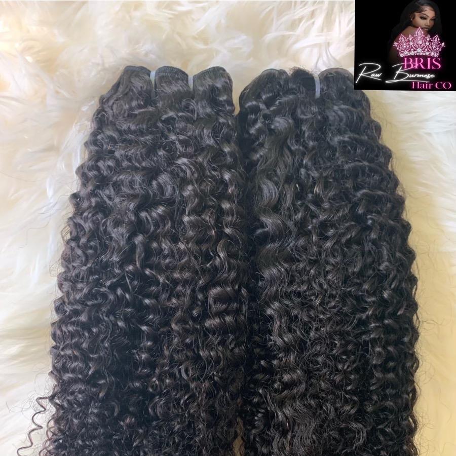 Burmese Kinky Curly(4B) 3 Bundle Deal - BrisRawHairCo