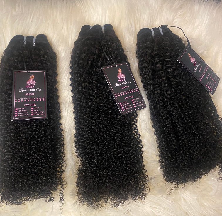 Burmese Kinky Curly(4B) 3 Bundle Deal - BrisRawHairCo